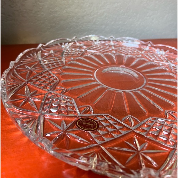 Vintage Hand cut crystal plater - Picture 2 of 6